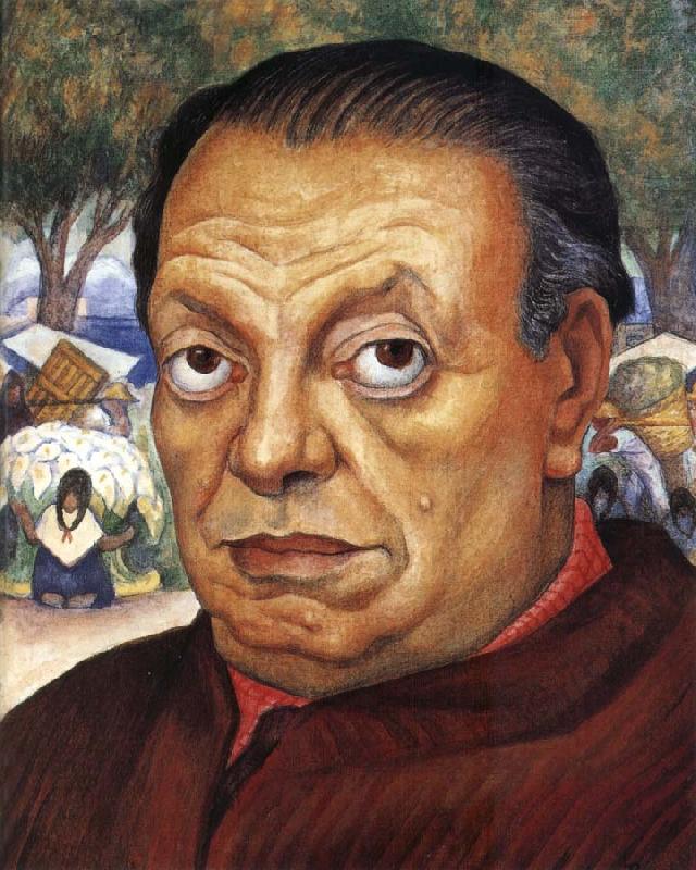 Self-Portrait, Diego Rivera